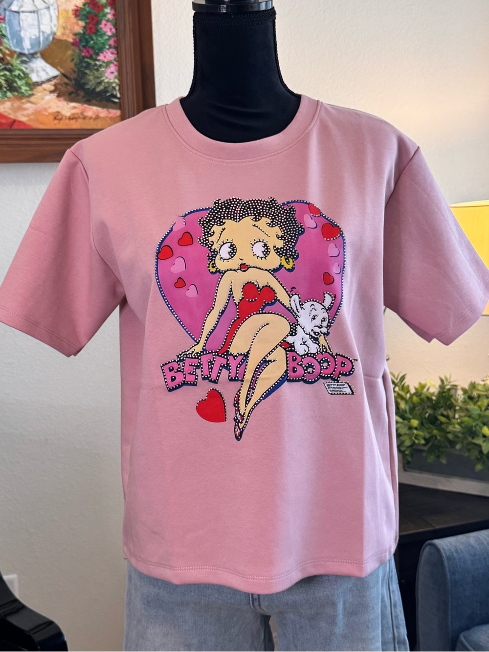 Betty Boop Pink Graphic Tee l
